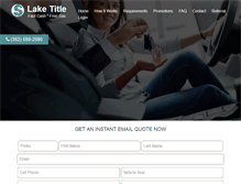 Tablet Screenshot of mylaketitle.com